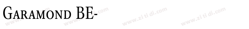 Garamond BE字体转换 Garamond BE字体转换